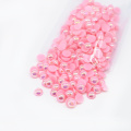 Hohe Qualität 10mm halb geschnittene flache Rückseite Craft Pearls in Bulk für Bekleidungszubehör, A8-Pink AB